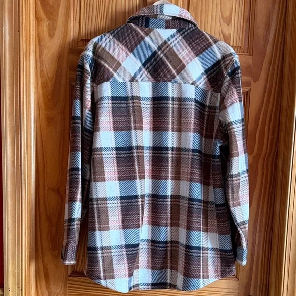 Natural Reflections Sherpa-Lined Plaid Jacket - Picture 8 of 11